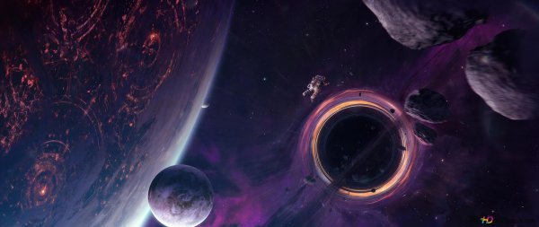 черная дыра интерстеллар 4k