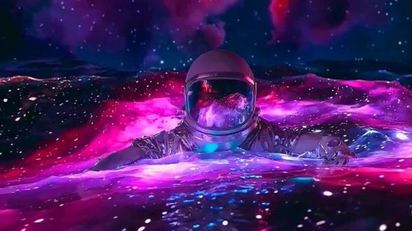 космонавт в космосе