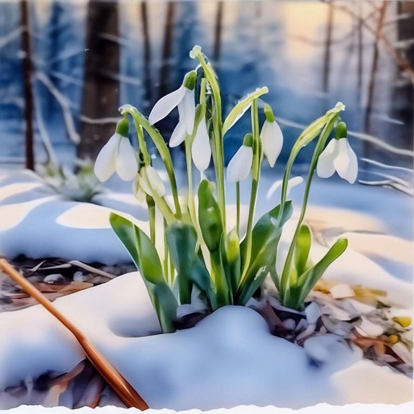 первые подснежники