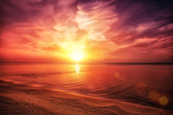 море на закате