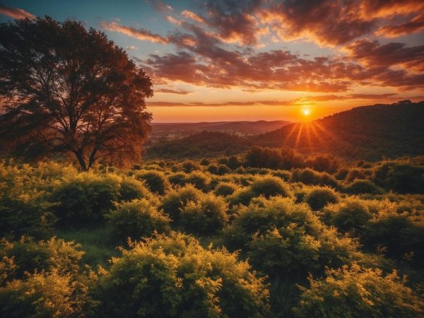 природа восход