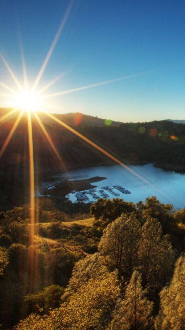 красивое солнце