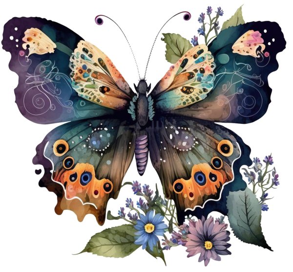 бабочка арт
