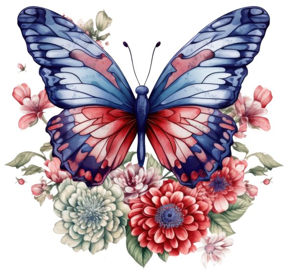 цветы из бабочек