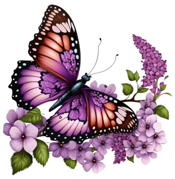 butterfly and flower