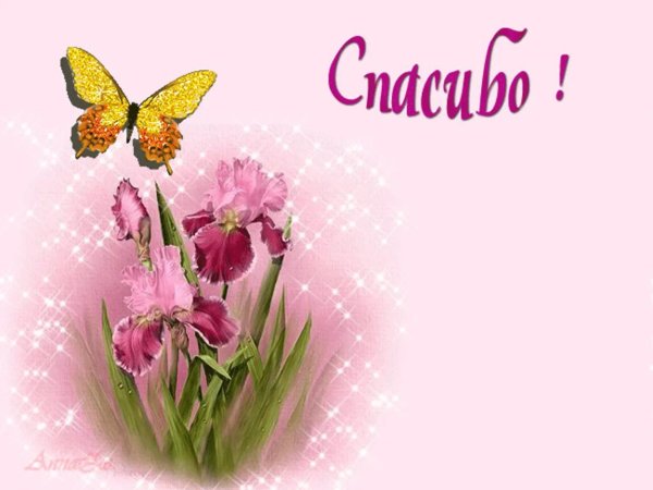 открытка с благодарностью