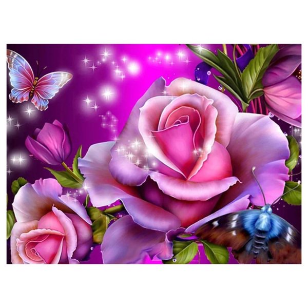 роза и бабочка