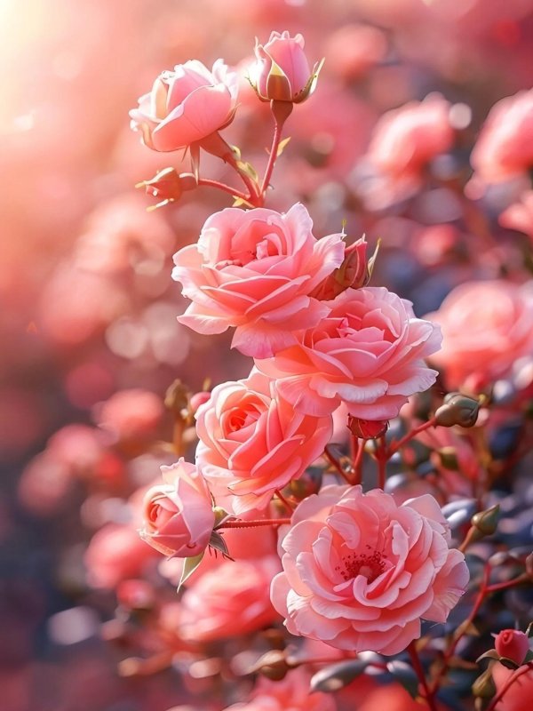 роза розовая