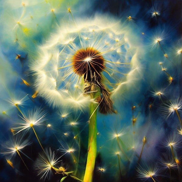 картины одуванчики