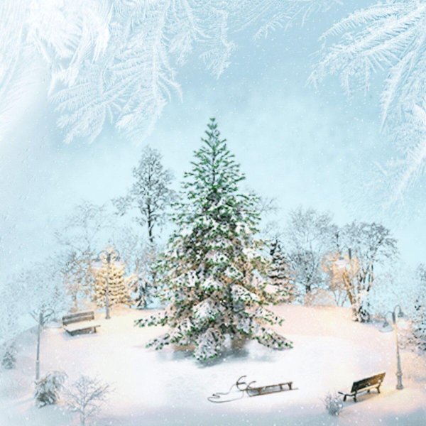 сказочный зимний фон