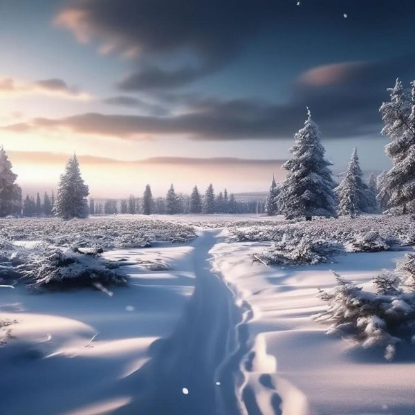 сказочный зимний лес