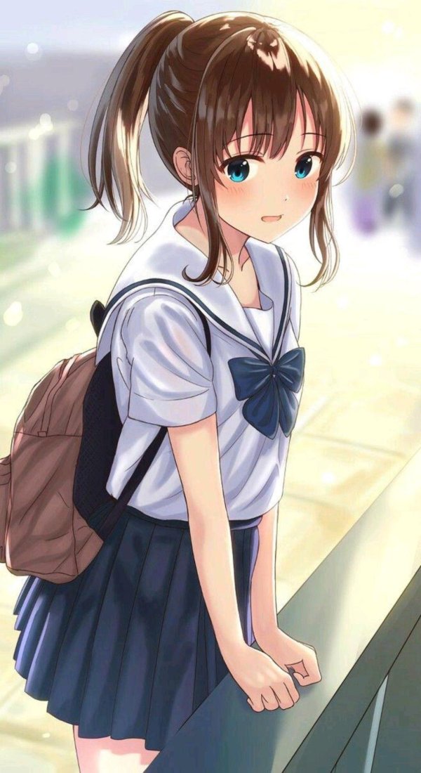 аниме школьница