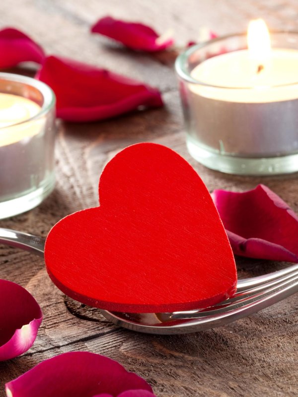 свеча сердце