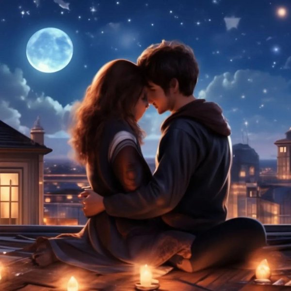 влюбленные ночью