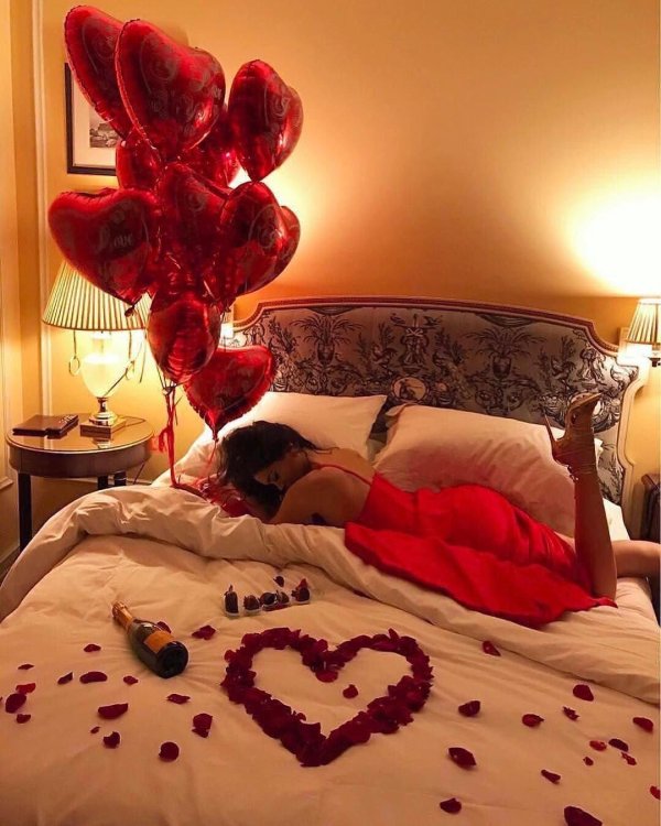 романтическое украшение комнаты