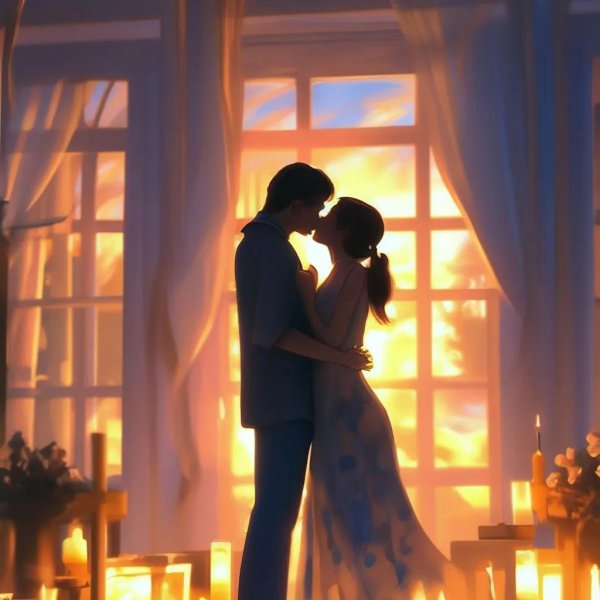 вечерний поцелуй