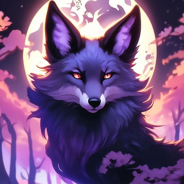 фиолетовый волк