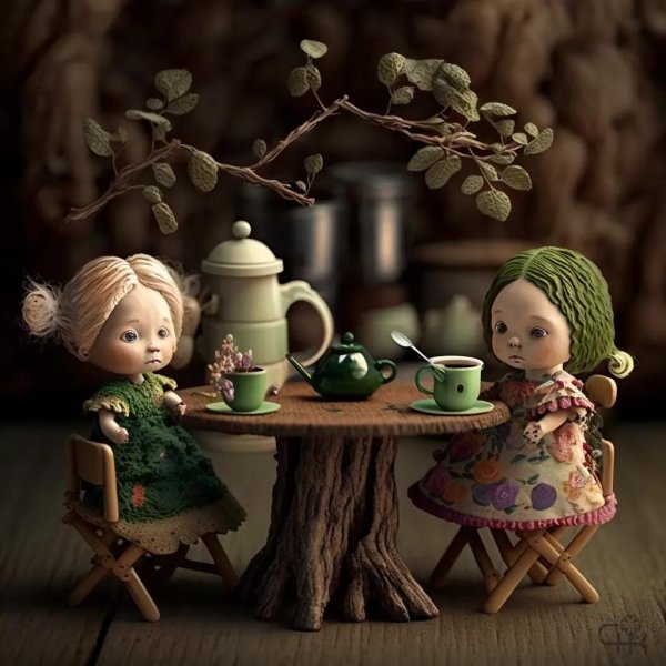 кукольное чаепитие