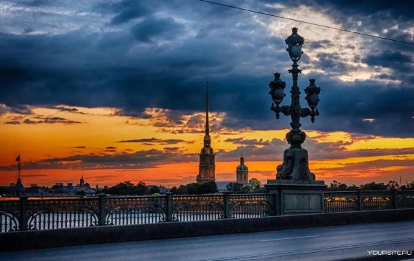 троицкий мост и петропавловская крепость