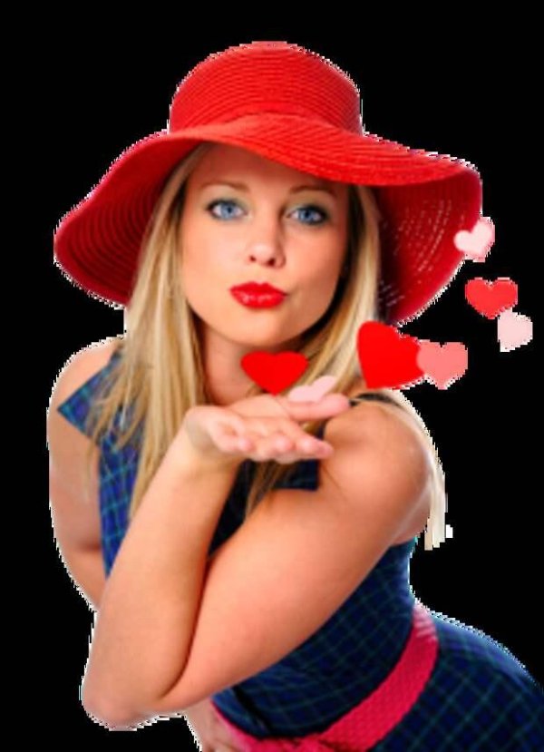 красивый воздушный поцелуй