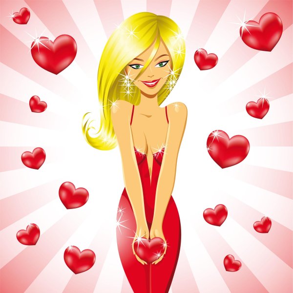 валентинка девушке