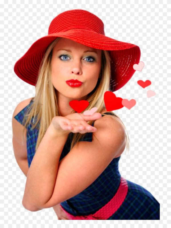 красивая женщина в шляпе