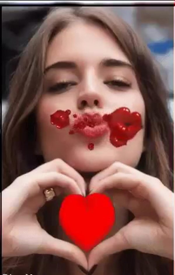 открытки с воздушным поцелуем