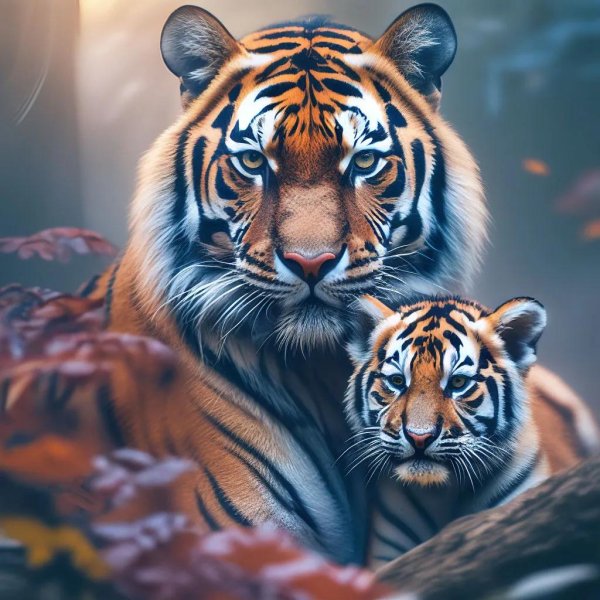 семья тигров