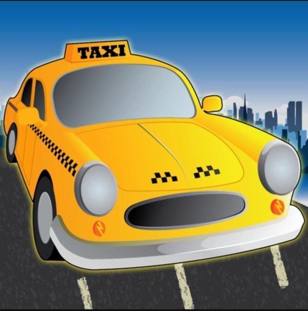рисунок такси