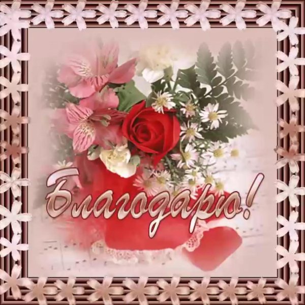 благодарственная открытка