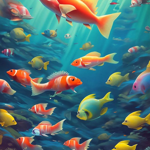 рыбки в океане