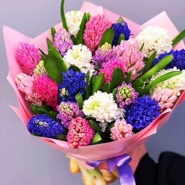 монобукет гиацинтов