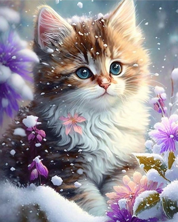 красивое кот