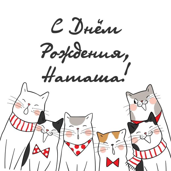 открытка кошки с днём рождения