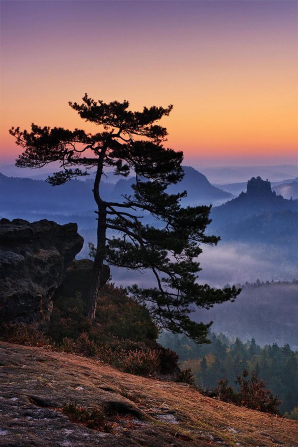 рассвет в горах