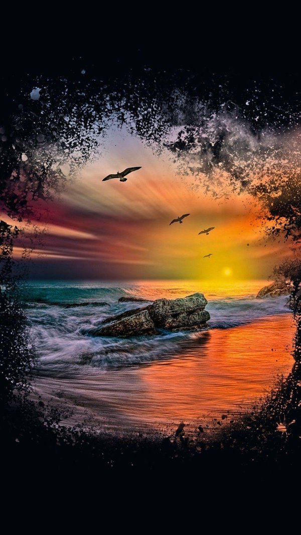 закат красивый