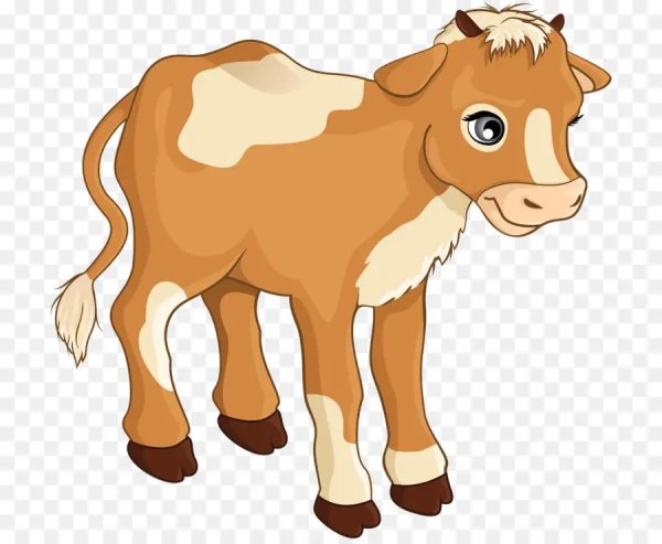 теленок мультяшный