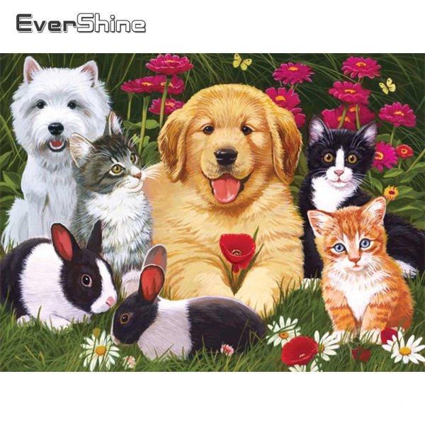 алмазная мозаика собака