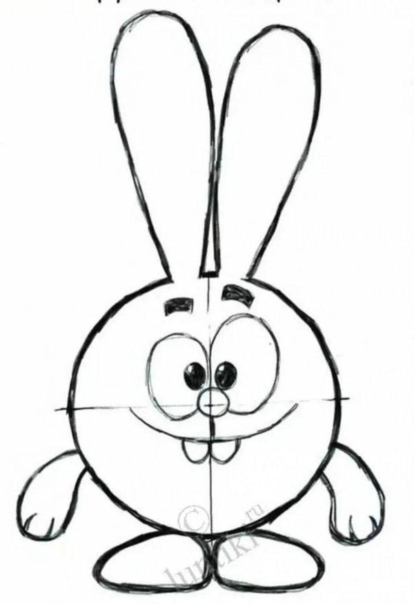 раскраска смешарики крош