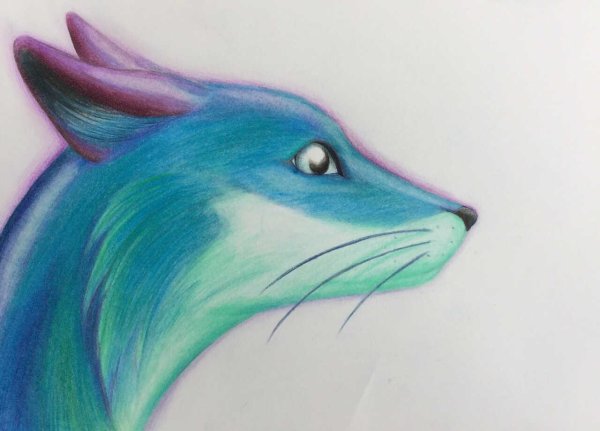 лиса карандашом для срисовки