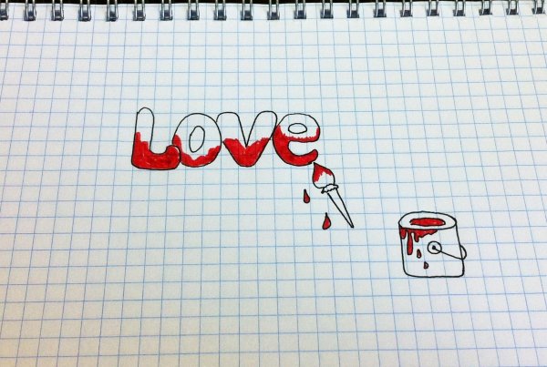 рисунок ручкой легкий и красивый