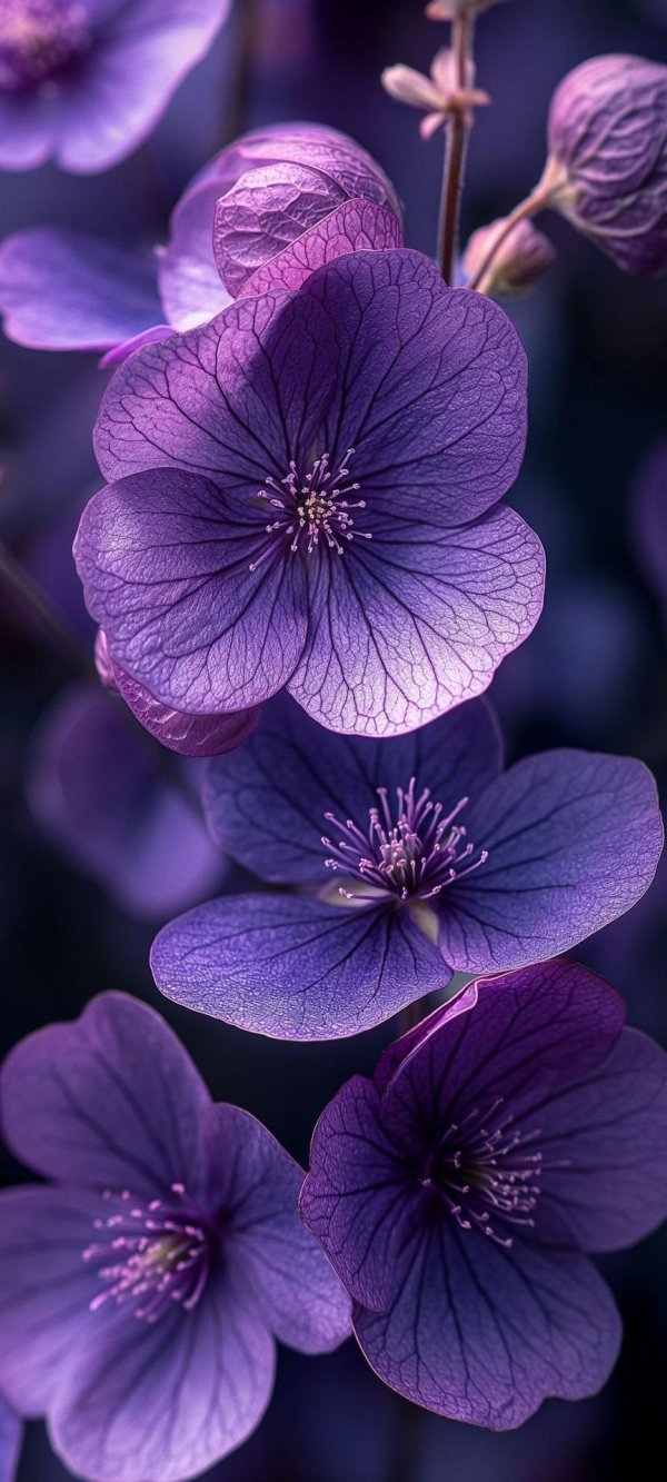 фиолетовые цветки