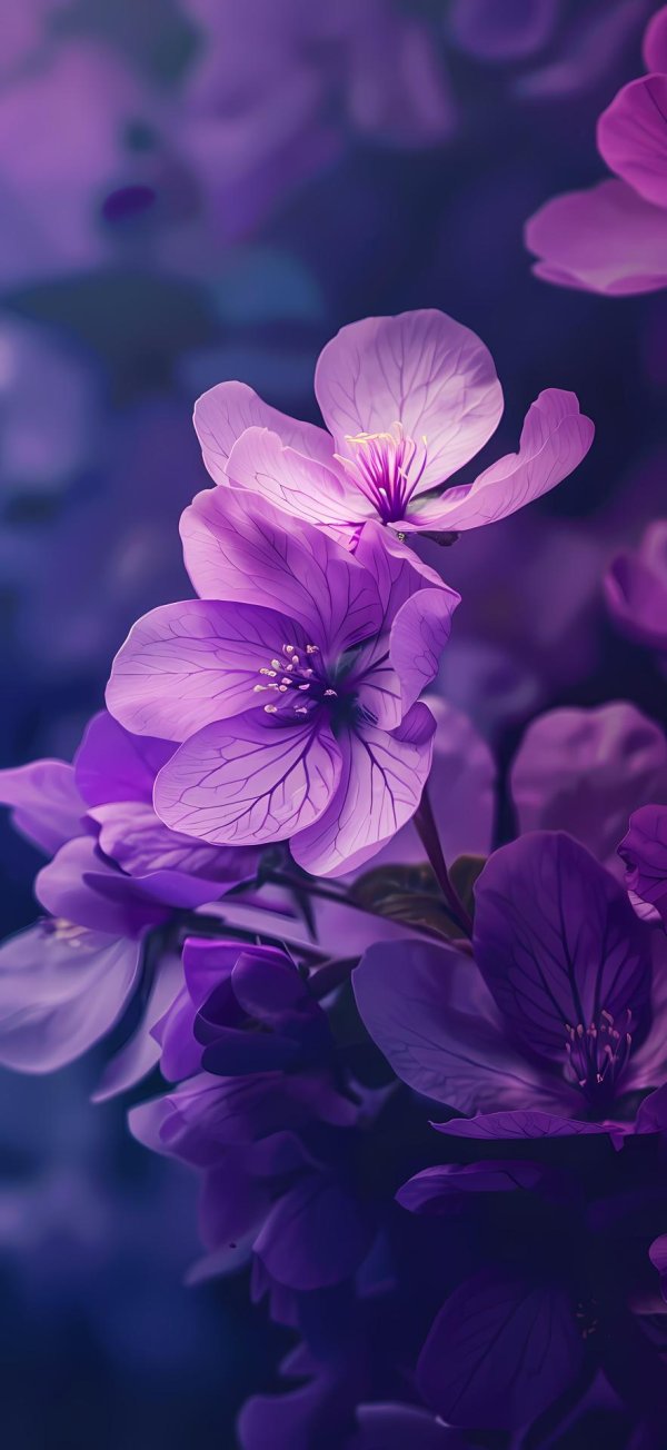 фиолетовые цветки