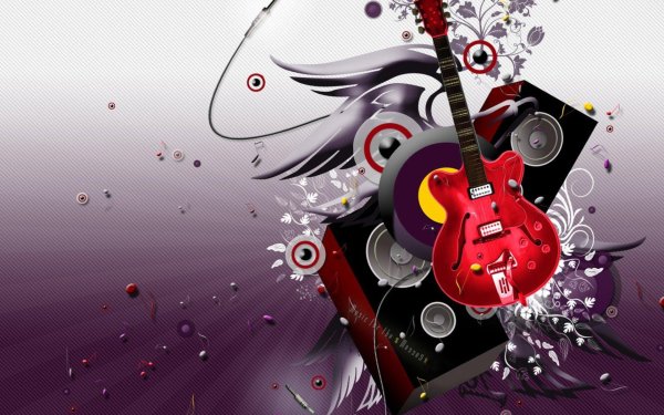 рок гитара абстракция