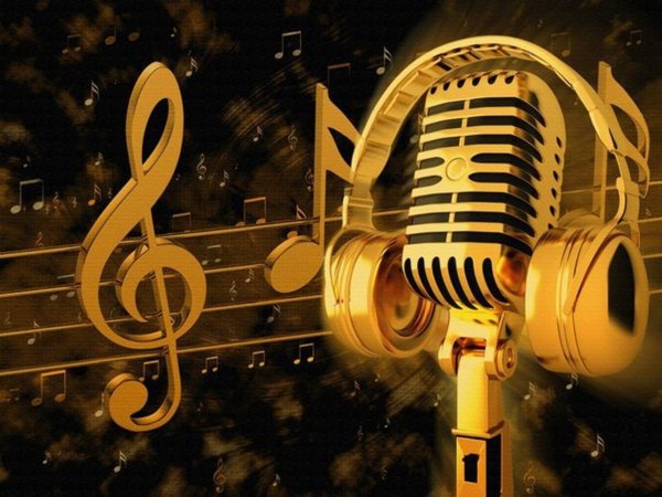 золотой микрофон