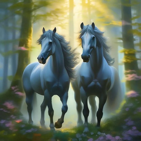 пара лошадей