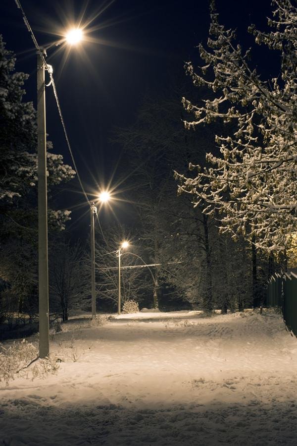 зимние фонари