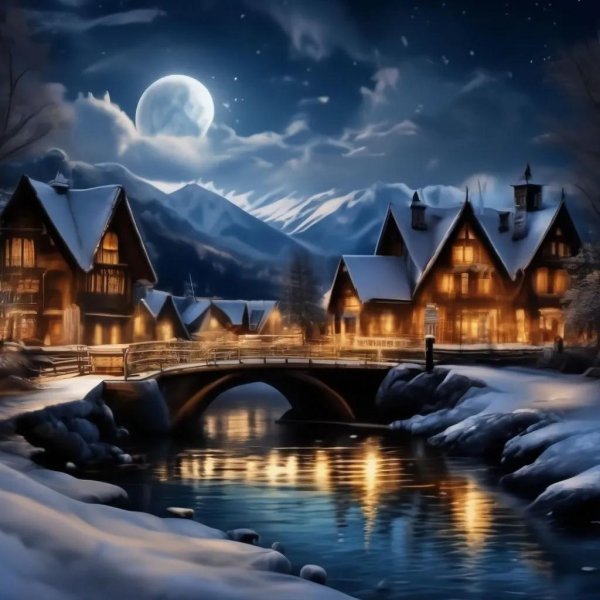 доброй сказочной зимней ночи