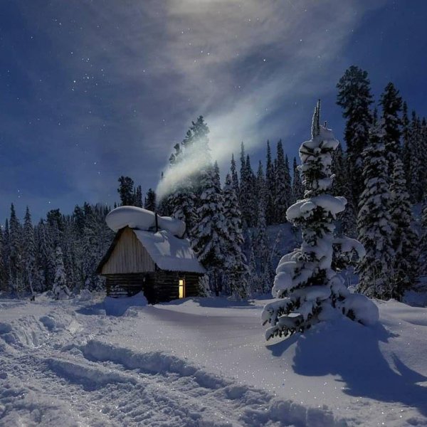 зимняя избушка