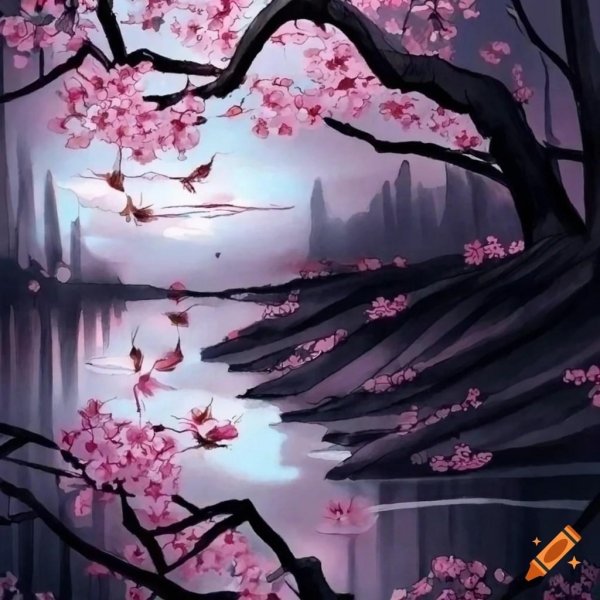 картины с сакурой